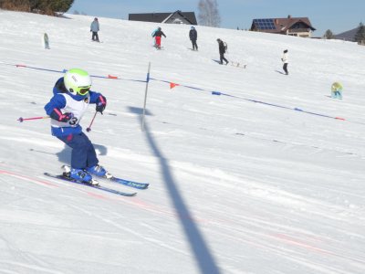 Zawodnik ma trasie konkursu